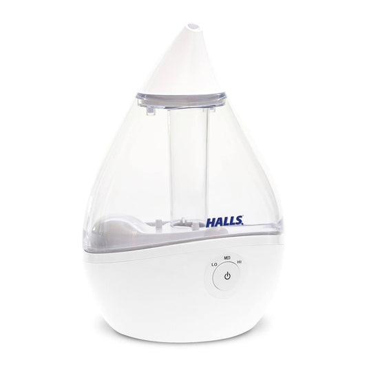 0.5 Gal. Droplet Cool Mist Humidifier For Rooms Up To 250 Sq. Ft. - 0.5 Gallons - White