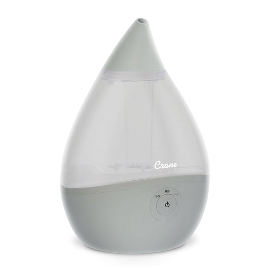0.5 Gal. Droplet Ultrasonic Cool Mist Humidifier - Clear/White